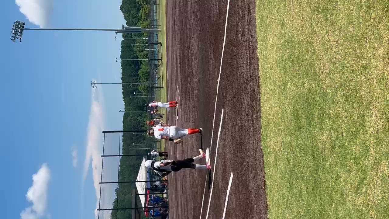 Stealing second on the release and sliding into second