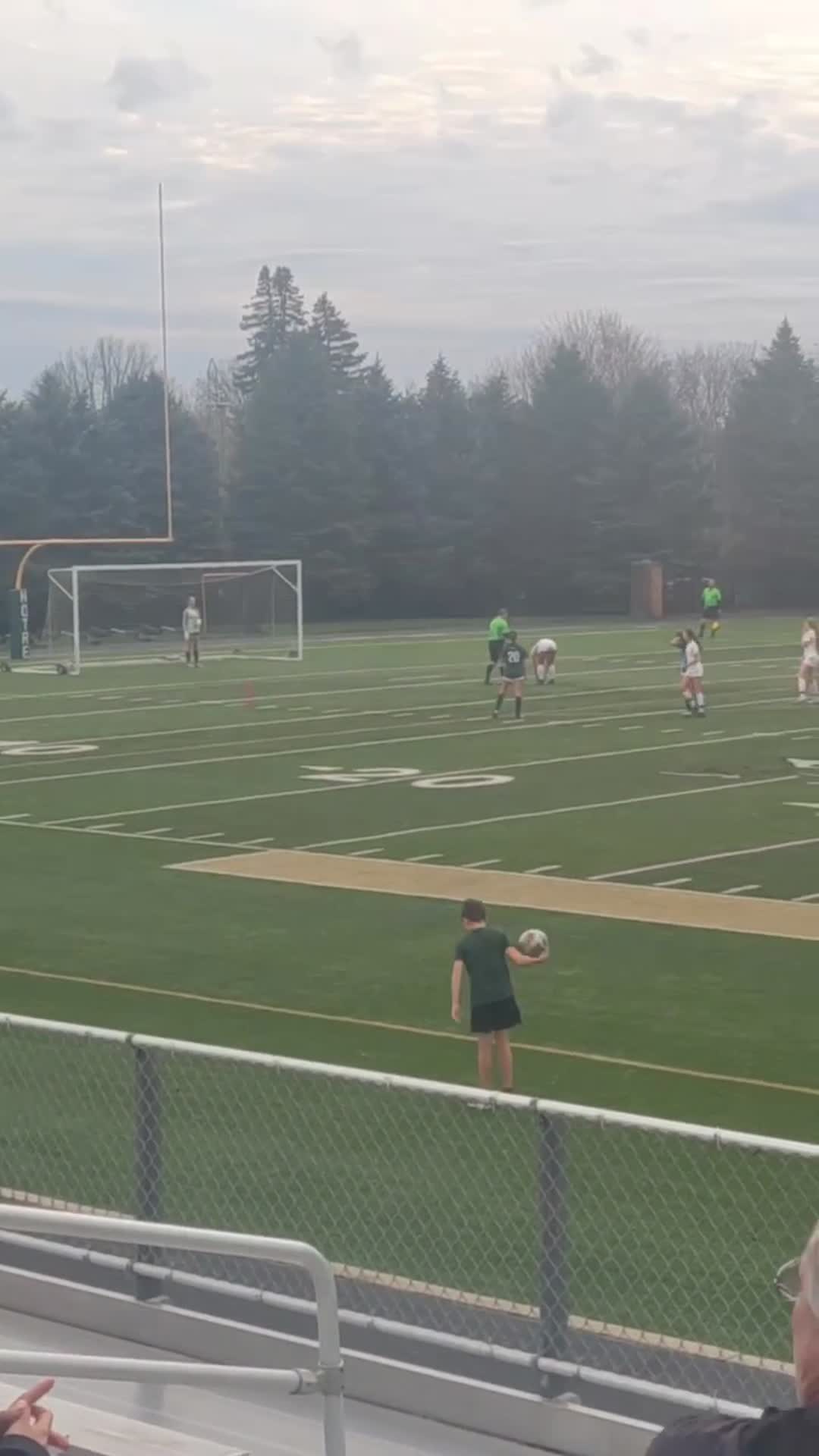Avery taking a PK