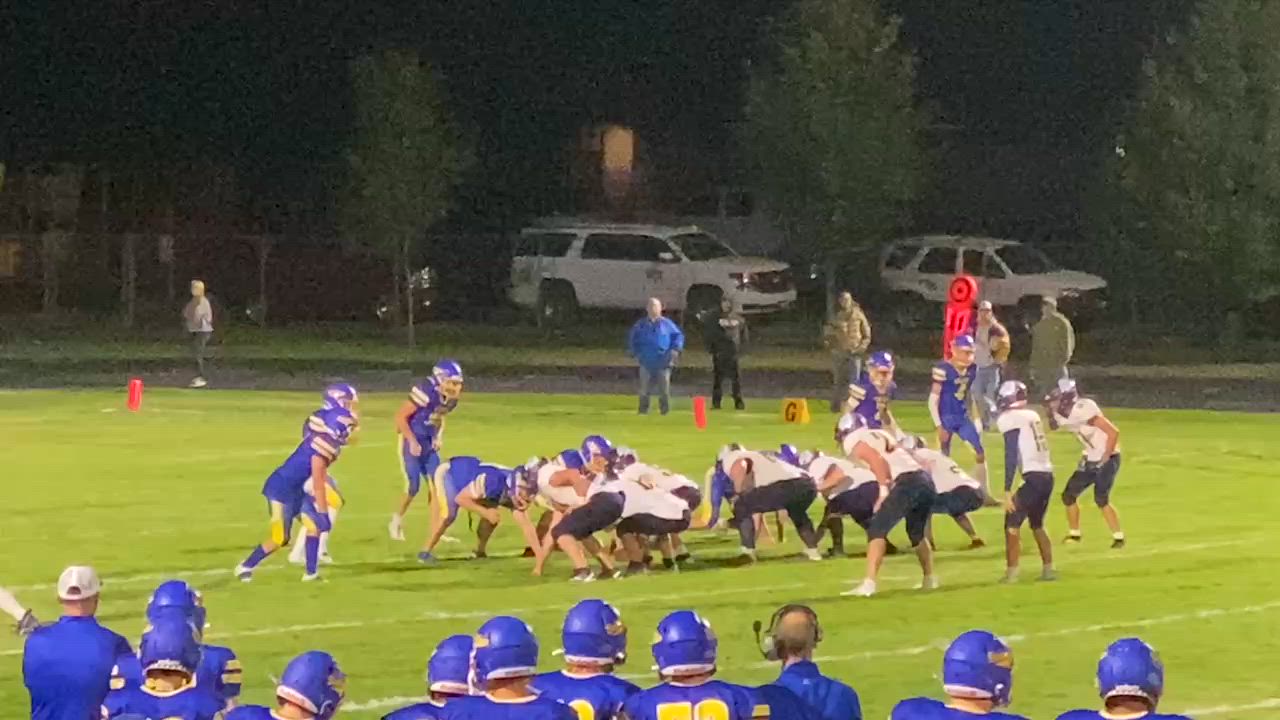 DT Grant Opitz fumble recovery for 2024 Colfax High School vs Kettle Falls