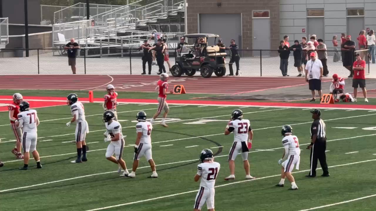 Cannon Brinton makes a 3rd down tackle