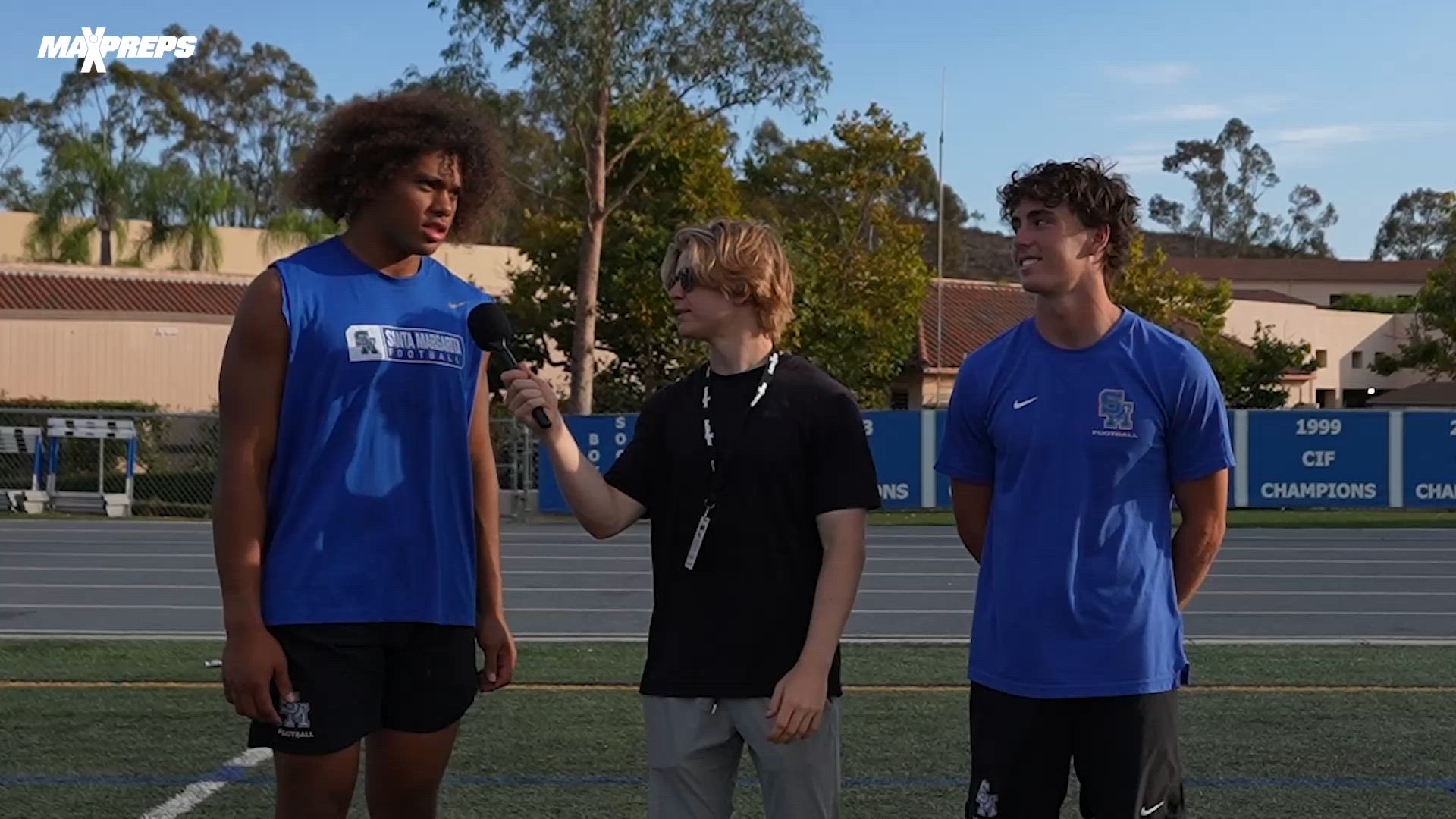 Santa Margarita DE Simote Katoanga and Safety Logan Hirou talk college commitments