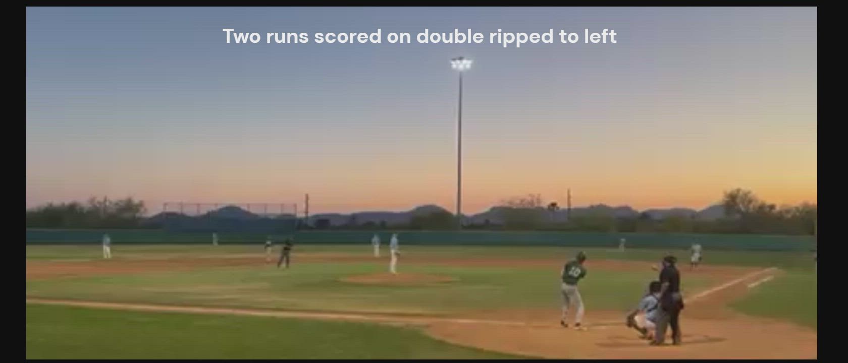 Carson at bat