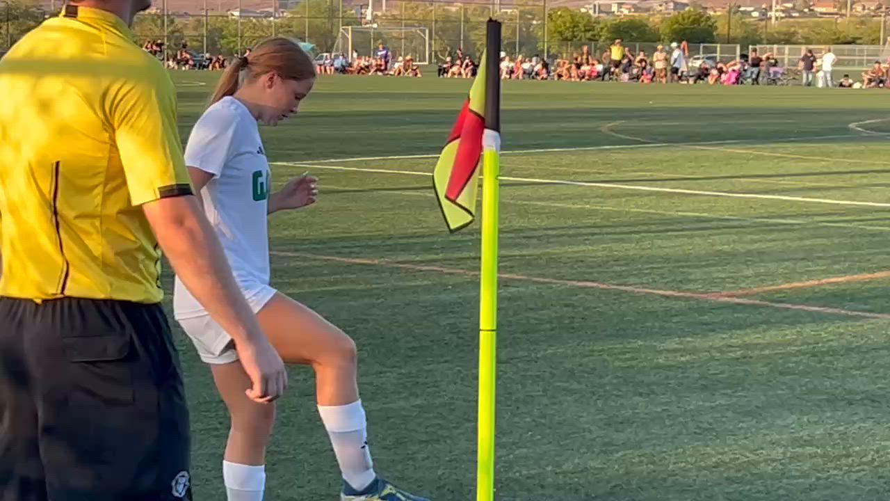 Hailey corner kick.