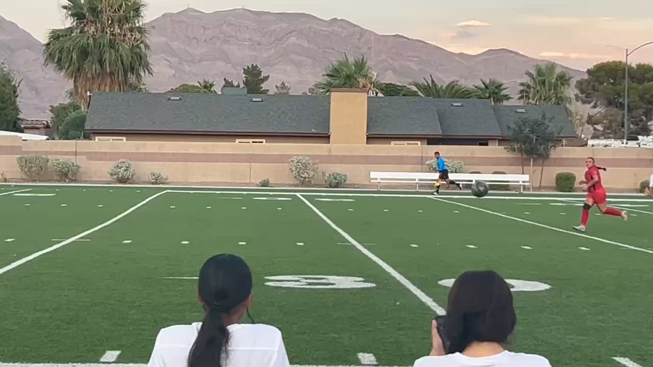Aleah getting chased but scores anyway.