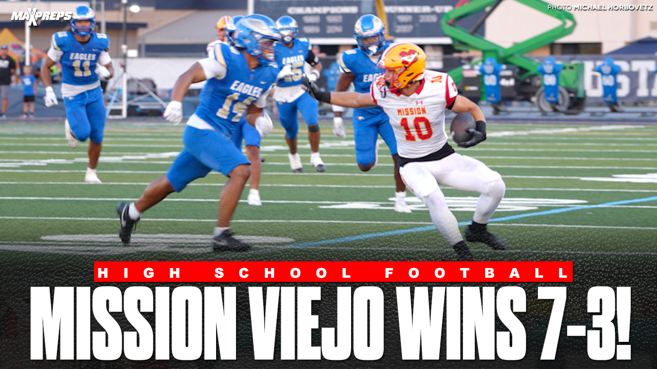 In a defensive battle under the lights, Mission Viejo earned a 7-3 victory over Santa Margarita in the MaxPreps Game of the Week. The matchup featured several key storylines, including the head coaching debut of Carson Palmer at Santa Margarita, the first full-game start for 2026 Ohio State quarterback commit Luke Fahey, and a standout performance from Jack Junker, who hauled in a decisive 33-yard touchdown against his former team.